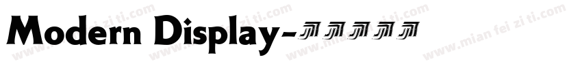 Modern Display字体转换